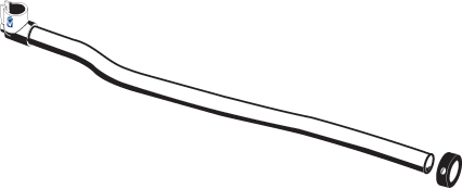 Splitscreen mid 62-67 front shift rod 211711155C