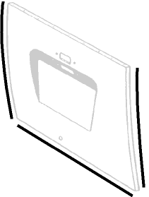 1950-55 WW barndoor engine lid seal 211827709WW