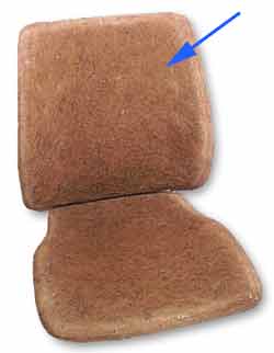 Bay window 1975-79 front seat back pad