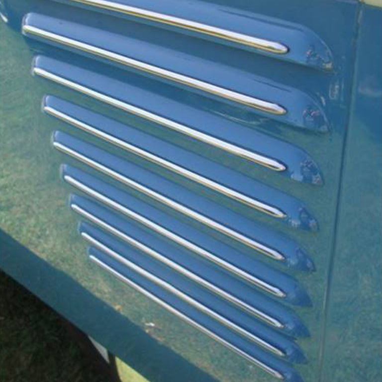 Split screen 1950-63 rear vent louvre trim moulding deluxe 241853597